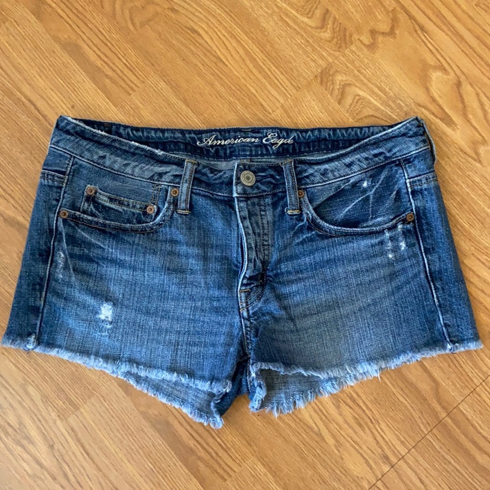 American Eagle Button Fly Denim Jean shorts size 8